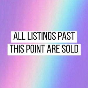 Everything beyond is already sold